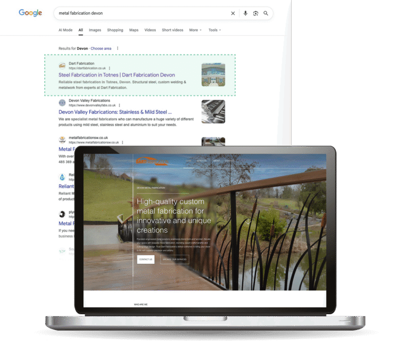 SEO Search results for Dart Fabrication