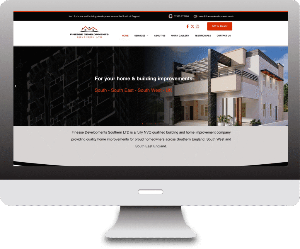 Finesse Developments Southern website