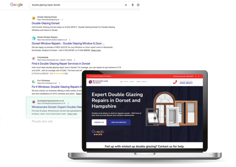 Windowcare Dorset google data