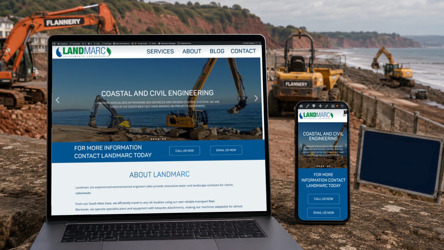 Landmarc website by Marketing Geeks